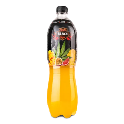 Напій Енергетичний Безалкогольний Сильногазований Тропічні Фрукти-канабіс, п/пл 1л