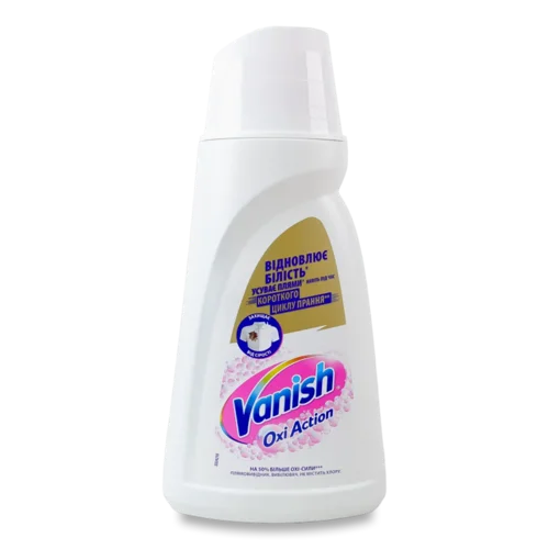 Плямовивідник-відбілювач Vanish Oxi Action «Кришталева білизна» рідкий