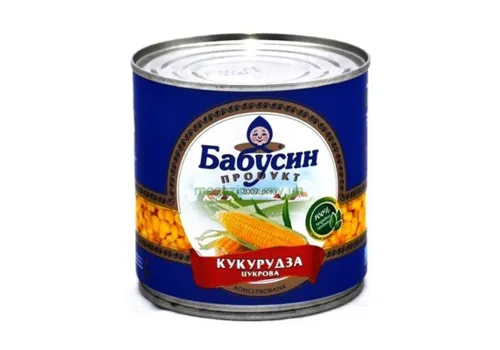 Кукурудза цукрова Бабусин продукт консервована 340г