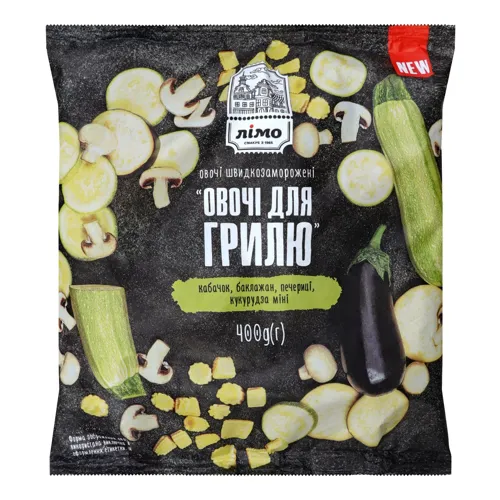 Суміш овочева швидкозаморожена Овочі для грилю Лімо м/у 400г