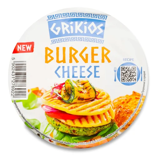 Сир Grikios для грилю та бургерів з коров`ячого молока 43%, 100г