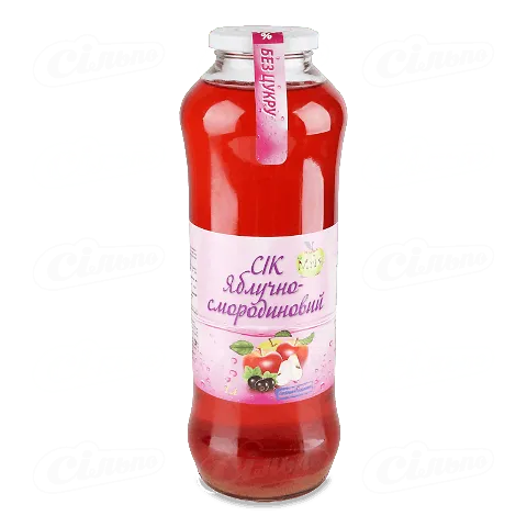 Сік Нова Мрія яблучно-смородиновий прямого віджиму, 1л