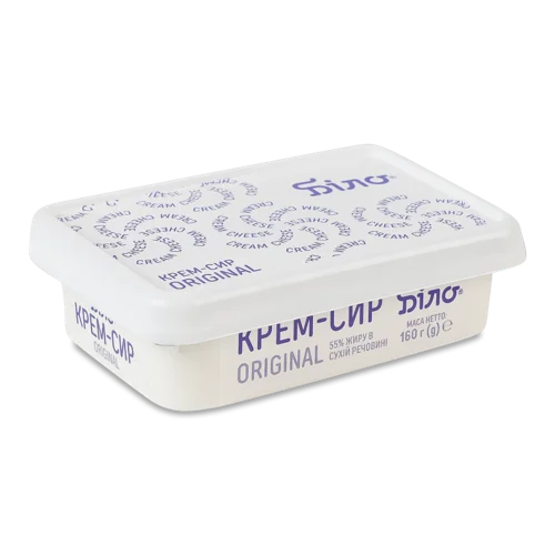Крем-сир 55% Вищого Ґатунку Біло, п/у, 160г