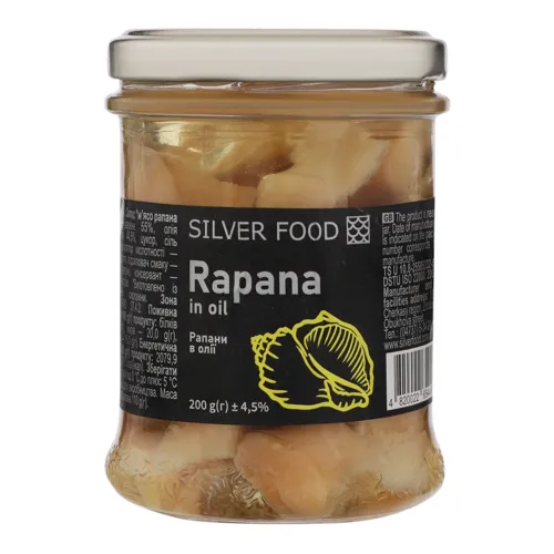 Рапани в олії Silver Food с/б 200г