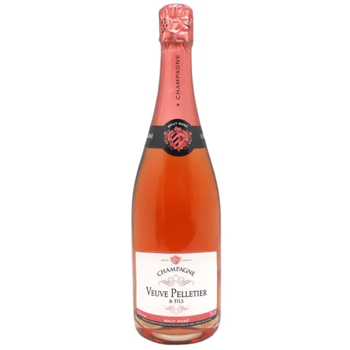 Вино ігристе Veuve Pelletier&Fils Brut рожеве сухе 12,5% 0,75л