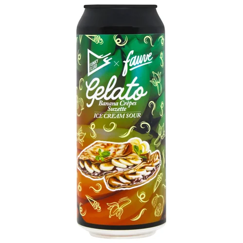 Пиво Funky Fluid Gelato Banana Crepes Suzette світле нефільтроване 5,5% 0,5л