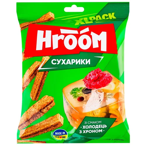 Сухарики житні Hroom Холодець з хроном 100г