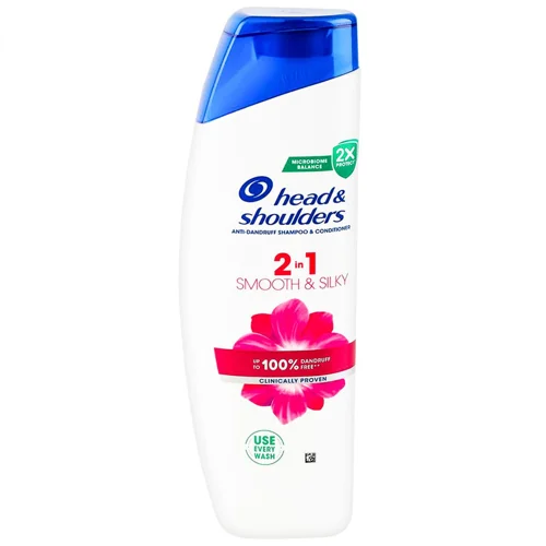 Шампунь та бальзам-ополіскувач Head&Shoulders 2в1 Smooth&Silky 330мл