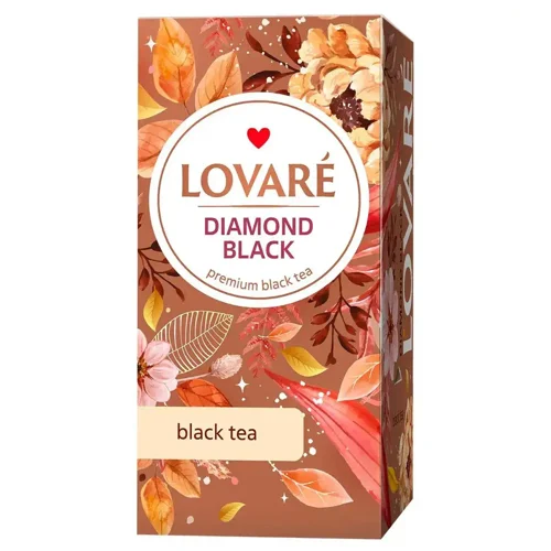 Чай чорний Lovare Diamond Black 2*24шт