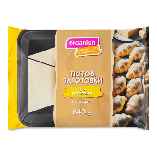 Заготовки Тістові Заморожені Для Круасанів Danish, В/ґ, 840г