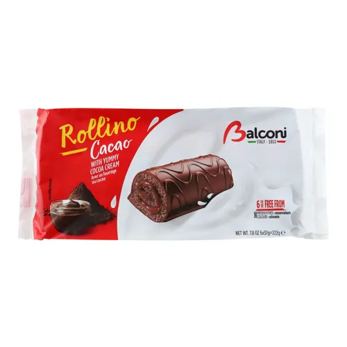 Тістечка Balconi Rollmilk Какао 6*37г