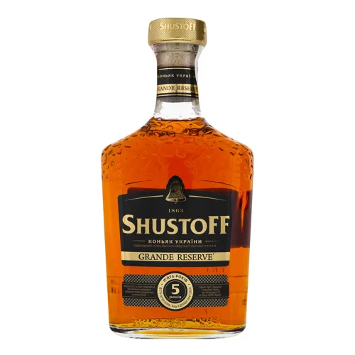 Коньяк 0.5л 40% 5років Grande Reserve Shustoff пл