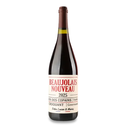 Вино Entre Lucien et Marius Beaujolais Nouve червовне