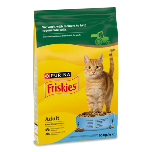 Корм для котів Friskies з лососем та овочами