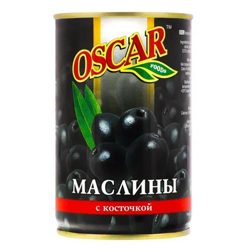 Маслини з кісточкою Oscar з залізній банці 300г