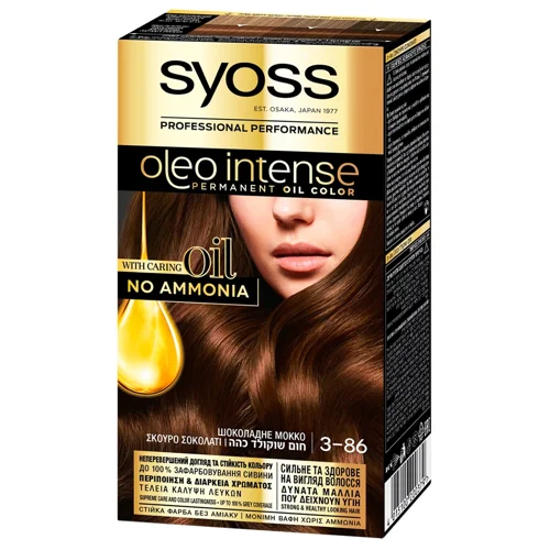 Фарба для волосся без аміаку Syoss Oleo Intense 3-86 Шоколадний Мокко 115мл