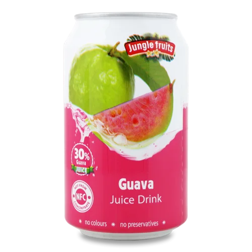 Напій З Соком Гуави В/ґ У Залізній Банці, 0.33 Л