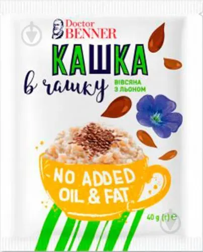 Каша вівсяна Doctor Benner з льоном 40г