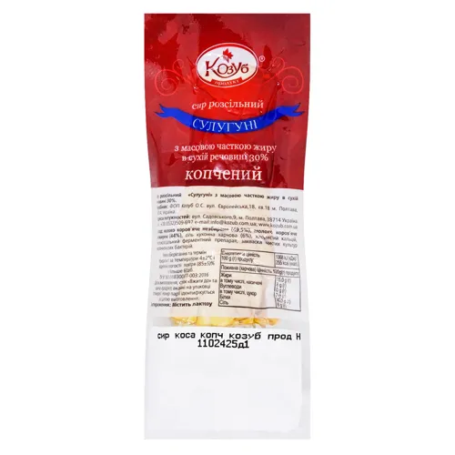 Сир Козуб Слугуні копчений косичка 30%