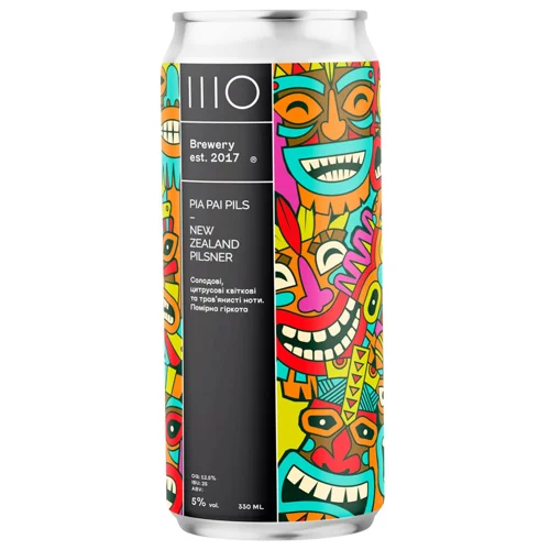 Пиво SHO Brewery Pia Pai Pils світле нефільтроване 5% 0,33л