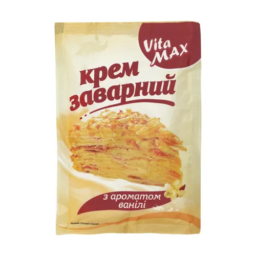 Крем заварний з ароматом ванілі VitaMAX м/у 100г