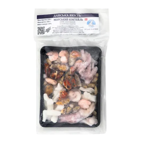 Коктейль морський сирий заморожений Polar Seafood лоток 250г