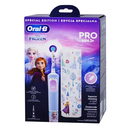 Зубна щітка електрична дитяча Oral-B Kids Frozen з 3 років + чохол