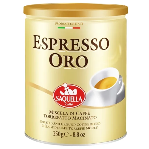 Кава Saquella Caffe Espresso Oro мелена 250г