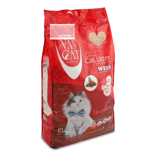 Котячий Наповнювач Білий Super Premium VanCat, в/с, 10 кг