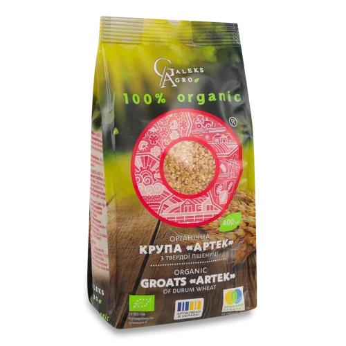 Крупа Твердої Пшениці Органічна В/Ґ, Артек Galeks-Agro, 400г