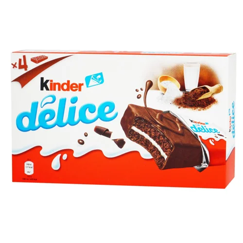 Тістечко Kinder Delice бісквітне шоколадне 156г