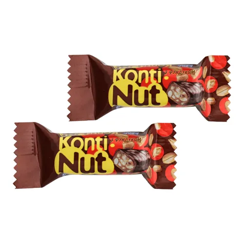 Цукерки глазуровані з фундуком Konti-Nut Konti кг