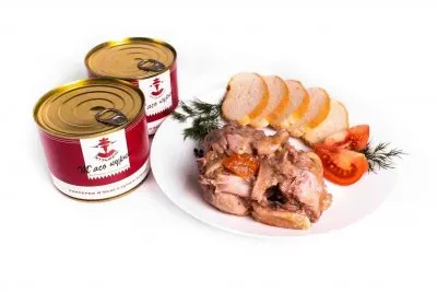 М'ясо курки в власному соку ГОСТ Кузьмичи 525г