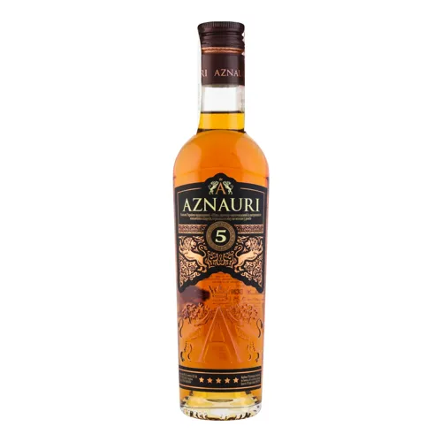 Коньяк 0.25л 40% ординарний П'ять зірок Aznauri пл