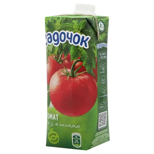 Сік Садочок томатний з м'якоттю 0,5л
