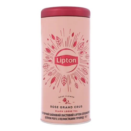Чай чорний байховий листовий Ceylon&Rose Rose Grand Crus Lipton з/б 75г
