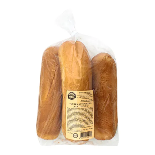 Булка Нове діло Бутербродна для хот-дога 4*75г/уп