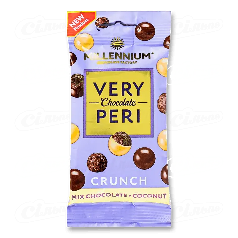 Драже Millennium Very Peri Crunch у шоколаді з кокосом, 30г
