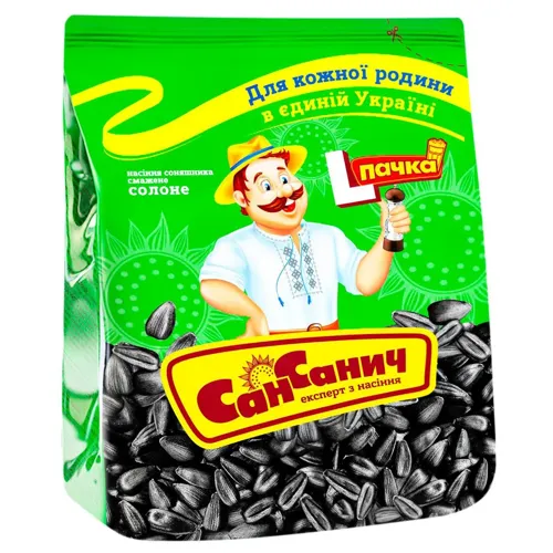 Насіння соняшника Сан Саныч солоне 110г