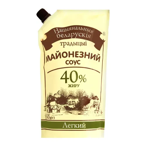 Соус майонезний 40% Легкий Нацыянальныя беларускія традыцыі д/п 350г