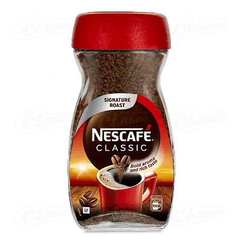 Кава розчинна Nescafe Classic гранульована, 200г