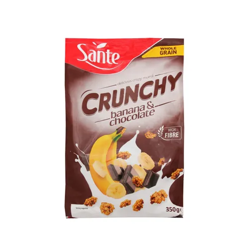 Кранчі бананові з шоколадом Sante м/у 350г