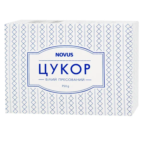 Цукор Novus пресований швидкорозчинний кубики 750г