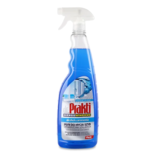 Засіб для Чищення Скляних Поверхонь Alcohol&Ammonia Dr. Prakti, 1л