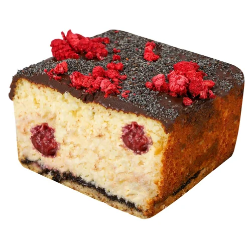 Сирник з вишнею та маком