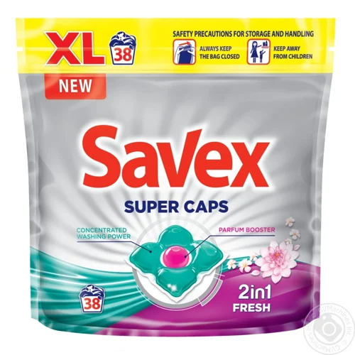 Капсули для прання Savex Caps Fresh 38шт