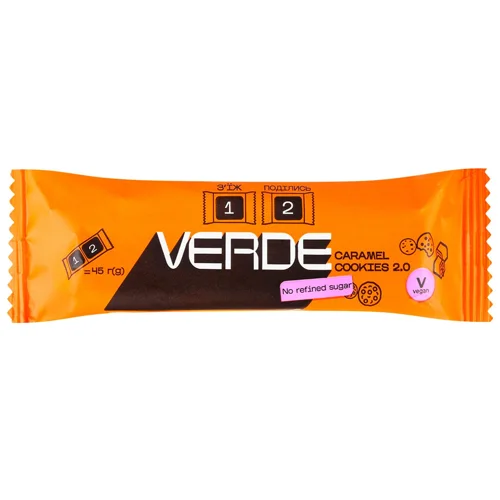 Батончик Verde 2.0 Печиво-карамель 45г
