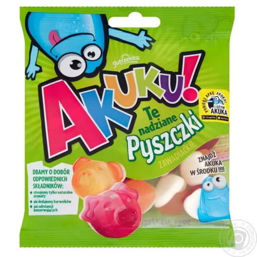 Цукерки Akuku мордочки 90г