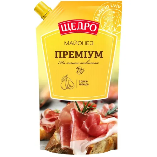 Майонез Щедро Провансаль Преміум 72% 300г