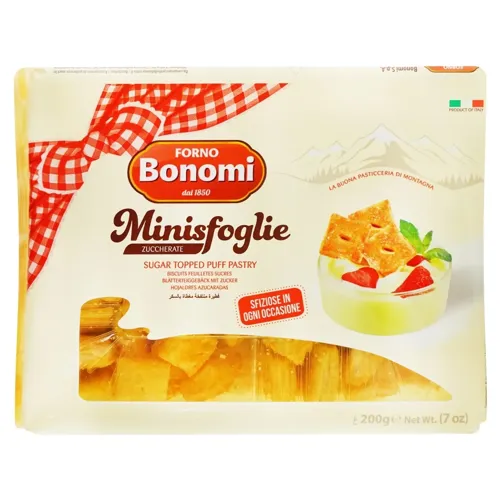 Печиво Bonomi Minisfoglie листкове міні з цукром 200г